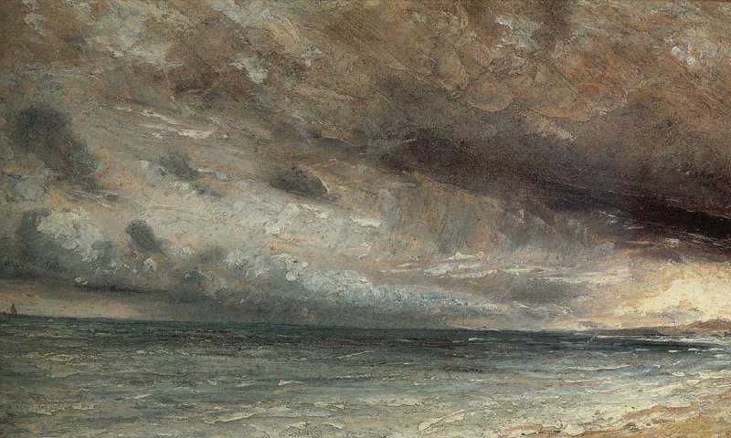John Constable Stormy Sea,Brighton 20 july 1828 oil painting image